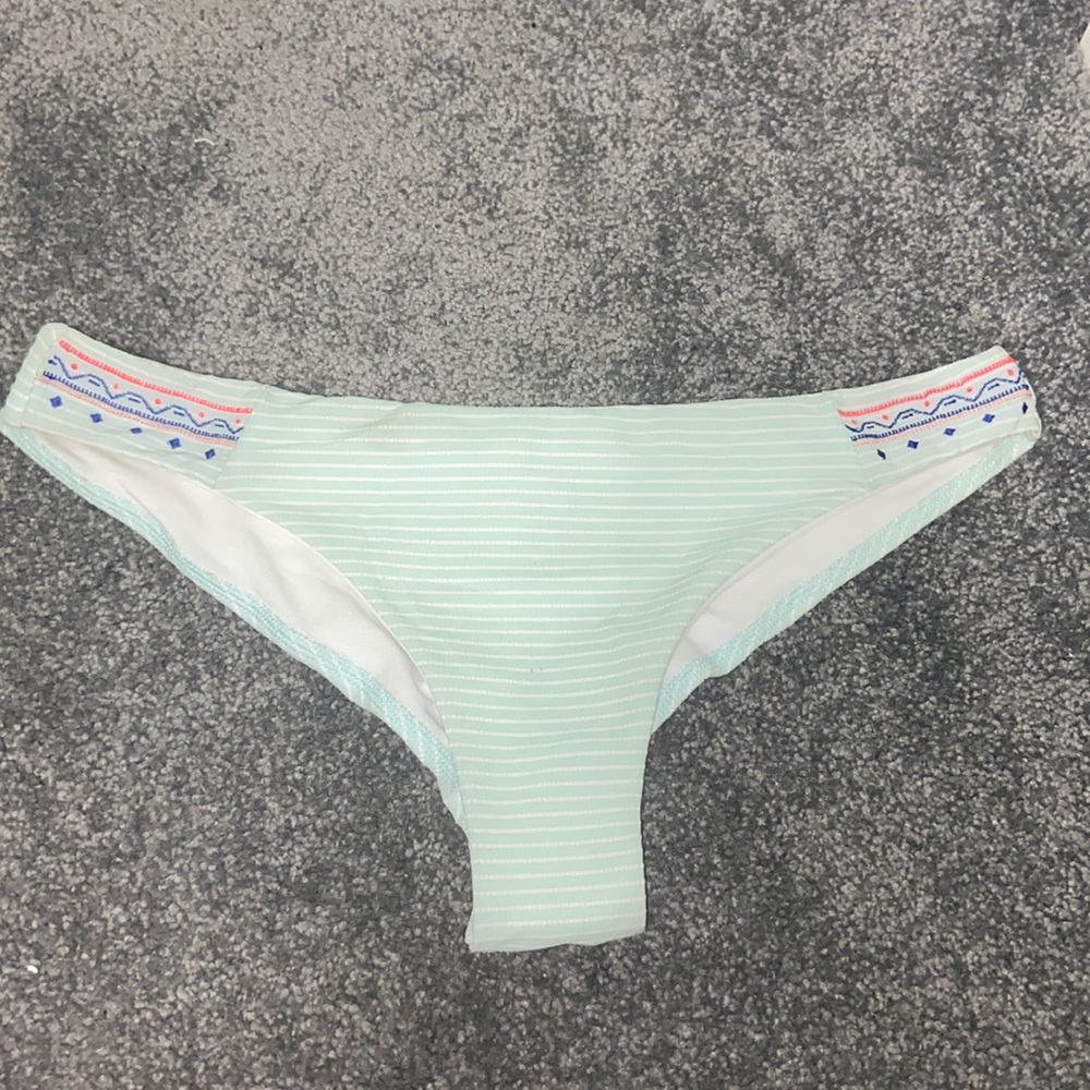 Light blue/green bathing su bottoms with super cute design on hips!!